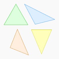 Tipos de triángulos según sus ángulos.