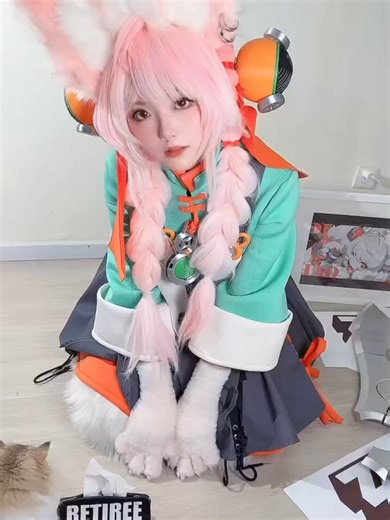 【绝区零cos】刚领养回来的兔子兽人兔希人照小姐[Zenless Zone Zero Cosplay] Photos of Rabbit-eared Beastkin girl, the newly adopted rabbit-girl, Miss Tushi.#fursuit #furry #plush #quadsuit #fursona #satisfyingvideo #toy #funny #ornaments #dog #creative #cute #foryourpage #pet #tiktok #tiktokmademebuyit #cat #viral #laugh #fyp