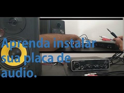 APRENDA INSTALAR A PLACA DE AUDIO BEHRIGER UMC22
