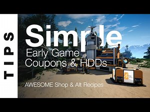 Simple Early Game Coupons & Hard Drives [SATISFACTORY TIPS & TRICKS]
