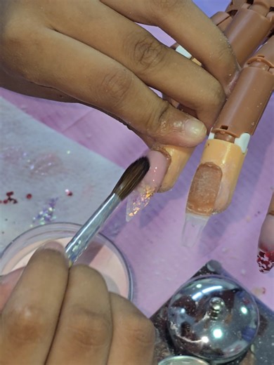 Stunning Glitter Encapsulation Nail Designs by Students
