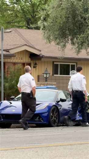 ROYOL NEWS - TNLA on Instagram: "Lotus Emira Crash In West Hills At approximately 5:15pm LAFD responded to a traffic accident at 22546 Victory Blvd. They found a 2 car crash involving a white F150 Work Truck and a Lotus Emira. There was a report of injuries, but it is unknown at this time who was injured. The Lotus was parked when it was hit by the F150. Follow @royolnews for more! // #royolnews #tnla #trafficnewsla #stringer #losangeles #LA #california #losangelescounty #usa #america #breakingn