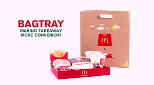 The McDonald's BagTray, A Paper Takeout Bag With a Detachable Cardboard Tray Bottom