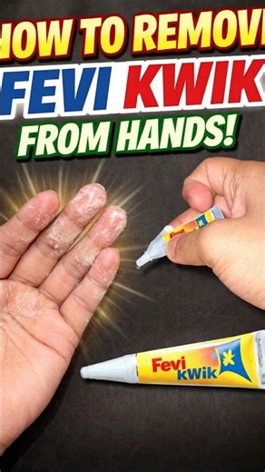 Remove Fevi Kwik from hands ? #shorts #experiment #how