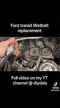 Ford Transit wetbelt replacement. Full video on the channel! #fordtransit