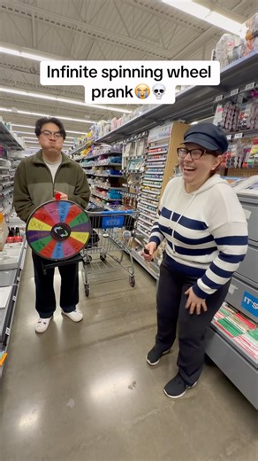 INFINITE SPINNING WHEEL PRANK🤣she was so nice