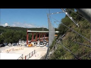 Geobrugg: Hanger Net System, Boulder Impact, Test by TMS and Geobrugg Japan in September 2011