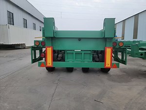 [Hot Item] New 60tons Port Cart Skeleton Semi Trailer 40FT Terminal Container Trailer