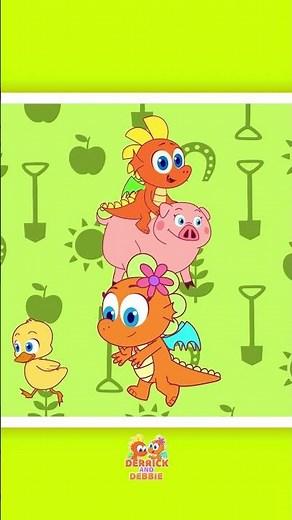 🐮Old MacDonald Had a Farm - Kids nursery rhymes #shorts #kidssong #derrickanddebbie