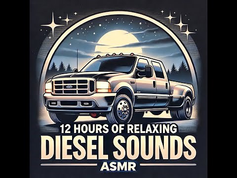 12 Hours of Ford 6.0L Diesel Idle | Continuous Sleep & White Noise