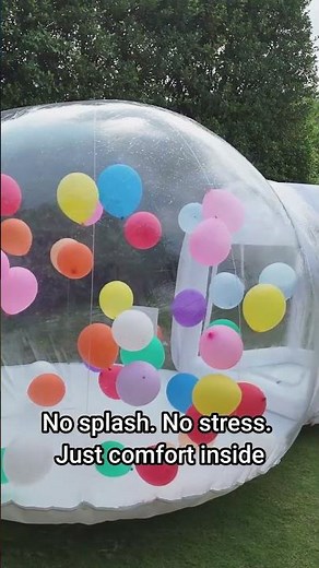 Inflatable Bubble House Waterproof Test | Stay Dry & Cozy Inside!