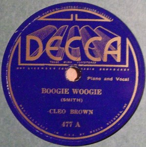 Cleo Brown - Boogie Woogie / Pelican Stomp