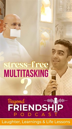 13K views · 546 reactions | Stressfree multitasking? It’s possible! Param Gurudev shares a very simple and effective method with the youth. Watch to know more! #youth #podcast #multitasking #lifelessons #stressfree #wisdom | Parasdham | Facebook
