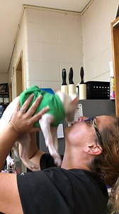 The romance is back on! Just in time for tonight’s Piggy goodnight wish! Piglet has been waiting for real kisses from his BFF girlfriend Monica for the past year and a half. Here’s their first massless meetup which you can see Piggy thoroughly enjoyed!💕💕💕 Have a good night everyone. . Image- Monica holding Piglet above her head, bringing him towards and away from her face so she can alternatively kiss each side of his face. He moves his head to tilt to each side. He actually plays this game w