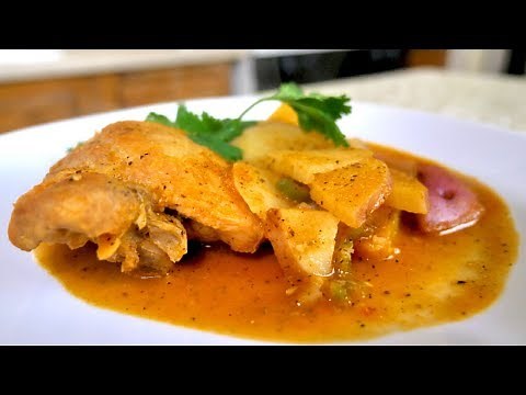 Pollito Con Papas En Salsa De Tomate! - Recetas Mexicanas Faciles!