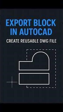 Save AutoCAD Blocks as DWG Files—WBLOCK Explained #AutoCAD #Tutorial