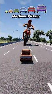 Can a Big Dirtbike Stop Big and Small Pickups? | BeamNG.Drive