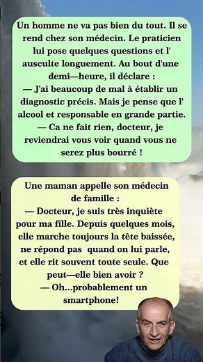 🍷😂 Le docteur… complètement à côté ! #blagues #drôle #rire