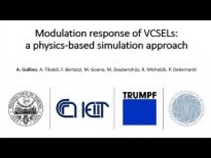 LD03 Modulation response of VCSELs: a physics-based simulation approach