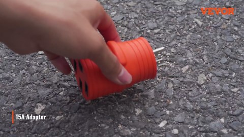 VEVOR 50 Amp RV Extension Cord, 15 ft, Heavy Duty STW 6/3+8/1 AWG RV Power Cord, NEMA 14-50R Female NEMA 14-50P Male Plug, for RVs, Generators, Campers, ETL Listed