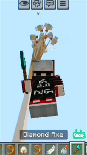 Hen to fly in Minecraft #minecraft