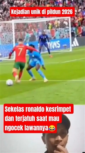 momen yang unik di pildun 2026 ronaldo sampai kesrimpet saat mau gocek lawanya#hiburan#funny#shorts