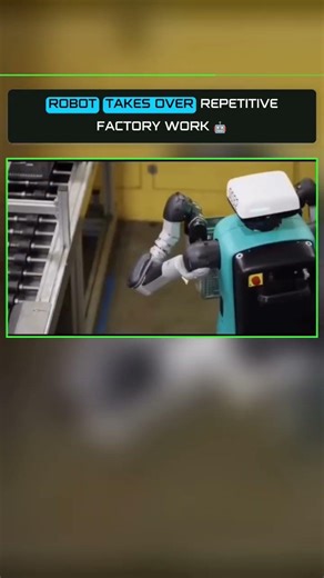 ROBOT TAKES OVER REPETITIVE FACTORY WORK 🤖
