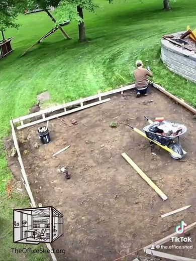 Studio Office Shed Build | Shed Cement Base