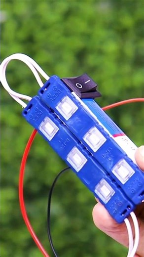 LED Light Make With 9v Battery #shorts