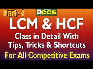 LCM & HCF | LCM HCF PROBLEMS SHORT TRICKS Class Part-1 for all competitive exams