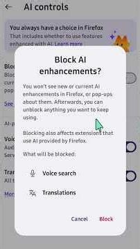 How To Block and Disable AI Enhancement in Firefox Mobile #firefox #firefoxbrowser #tutorial