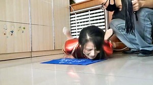 Play Chinese Girl Hogtied Shiny Red Bodysuit Movie - Upskirt TV