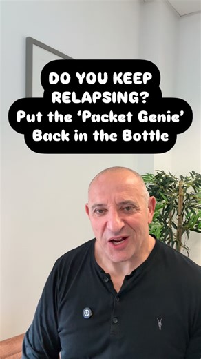 Elliott Wald on Instagram: "DO YOU KEEP RELAPSING? Put the ‘Packet Genie’ Back in the Bottle #quitcocaine #coke #addiction #overcomeaddiction #addictionrecovery #addictionawareness"