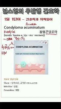 One Word a Day – Nursing and Medical Terminology 4. Condyloma acuminatum
