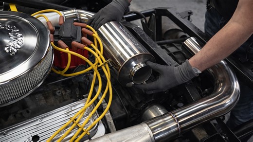The process behind a custom car exhaust build