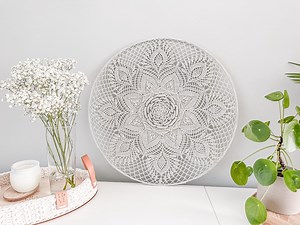 Mandala Crochet Pattern SARAYA, 55 Cm/21 Inch Crochet Doily Pattern PDF English & Dutch | Crochet Boho Wall Hanging Decoration, Dreamcatcher - Etsy