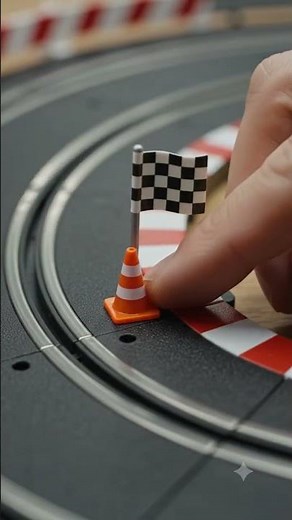 builing miniature Slot Car Race Track Satisfying Assembly #shorts #viral #track