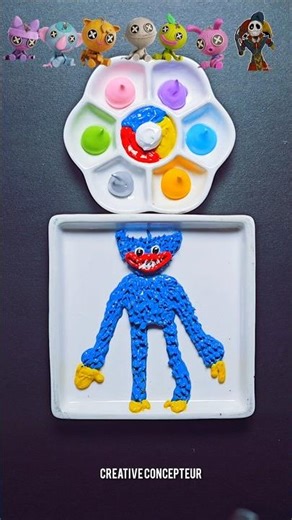 Poppy Playtime color mixing 10 #satisfying #poppyplaytime #poppyplaytimechapter5