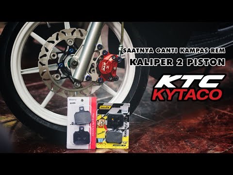 BELUM SETAHUN SAATNYA GANTI KAMPAS REM KALIPER 2 PISTON KTC KYTACO + TUTORIAL PEMASANGANYA