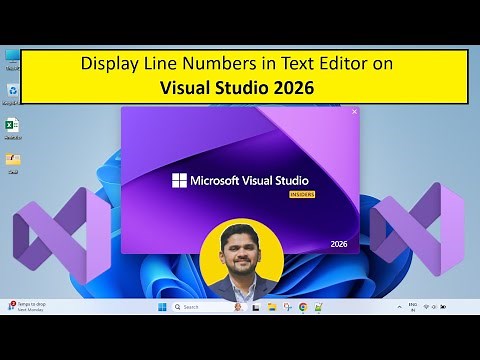 Display Line Numbers in Text Editor on Visual Studio 2026