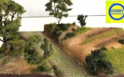【场景模型——如何制作写实的河流风景微缩模型】【中英字幕】【场景制作】【模型涂装】【景观制作】构建逼真的风景微缩景观_哔哩哔哩_bilibili