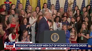 On Wednesday, President Trump signed an executive order which banned men from participating in women's sports. | LiveNOW from FOX