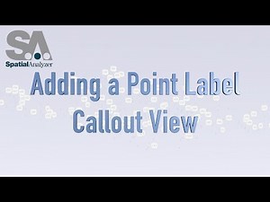 SpatialAnalyzer: How to Add Point Label Callouts