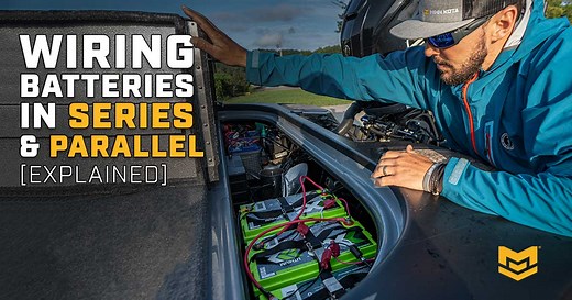How to Wire Batteries in Series and Parallel [24 & 36 Volt Trolling Motors]