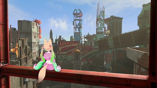 Vtuber exploring the wasteland #vrchat #fallout #fallout4 #vtuber #envtuber #edit #vtuberedit #vrchatedit #fyp #vr
