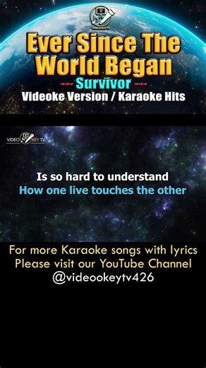 Ever since the world began - Survivor (Karaoke Teaser-2) #karaokesongswithlyrics #karaoke #videoke