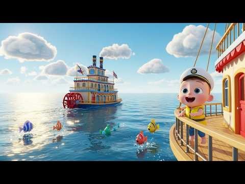 Toot Toot River Boat 🚤 | Boat Song for Kids & Toddlers | Fun Water Transport Learning Rhyme