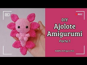 💗 Cómo tejer un AJOLOTE AMIGURUMI (1) 💗TUTORIAL | HOW TO CROCHET AN AXOLOTL AMIGURUMI | 🦊