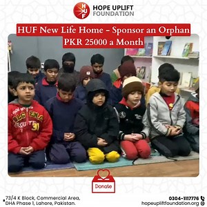 Are you interested in nurturing the next generation of leaders from Pakistan? Your ongoing support is crucial for the children at HUF New Life Home to thrive. By contributing PKR. 25,000 per month, you can help us provide accommodation, food, clothing, formal education at HUF school, and Islamic education for the them. You have the opportunity to profoundly influence these children's lives by sponsoring each child at HUF New Life Home for just PKR 25,000 per month. To contribute and support our 