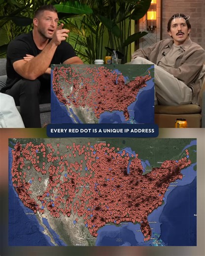 This is the Red Dot Map — a law enforcement visualization of computers in the U.S. accessing child sexual abuse material. Nearly 340,000 unique IP addresses in just the last 6 months. Behind every red dot is a child. Afraid. Alone. Waiting. Studies show 55–85% of these offenders are also hands-on abusers, with an average of 13 victims each. That's the evil we are fighting. That's how many children we need to get At the Tim Tebow Foundation, we partner with law enforcement to find children faster